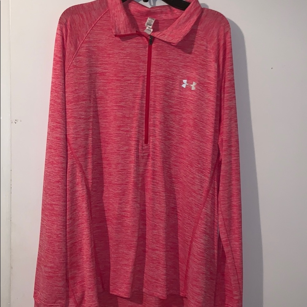 pink under armor light jacket